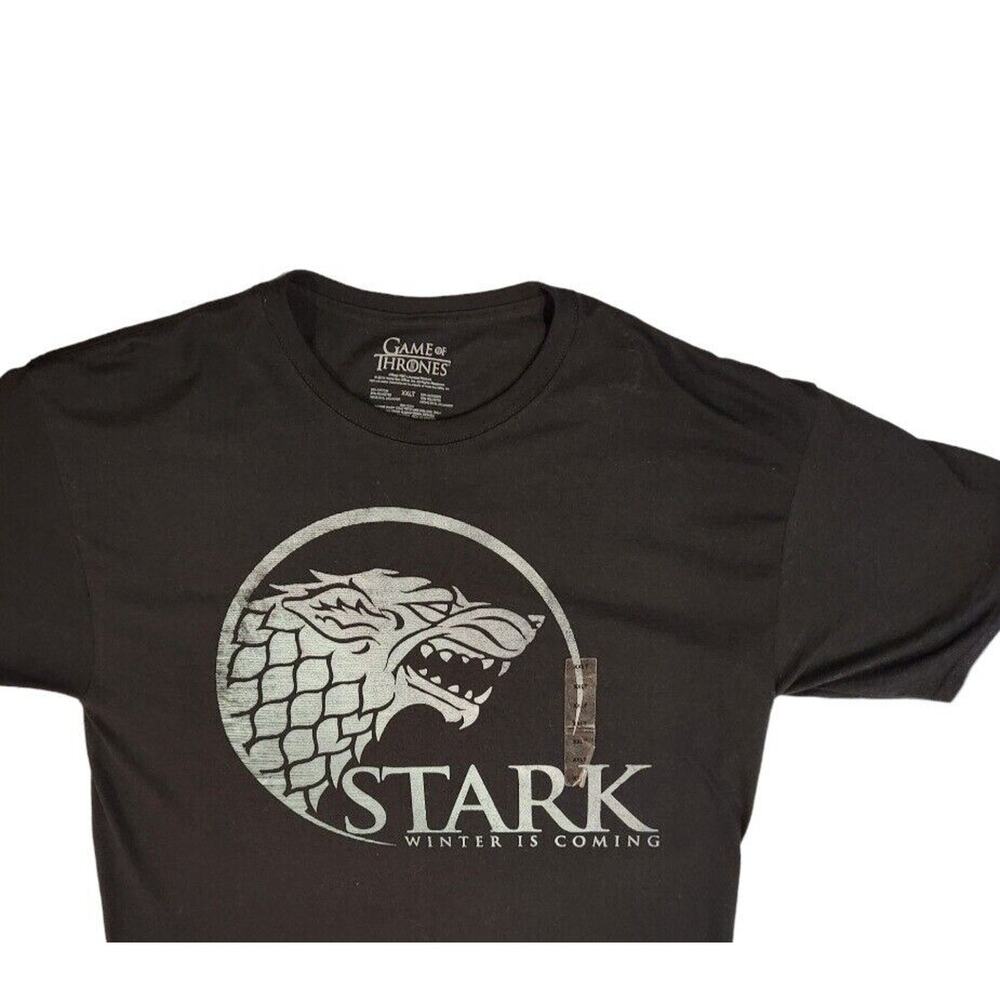 Game of Thrones T-Shirt Men's Sz XXLT Black Sigil "Winter is Coming" NEW Black